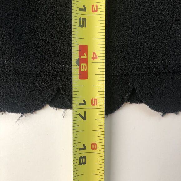 Club Monaco Women’s Black Scalloped Alea Skirt Size 10 - Picture 7 of 13